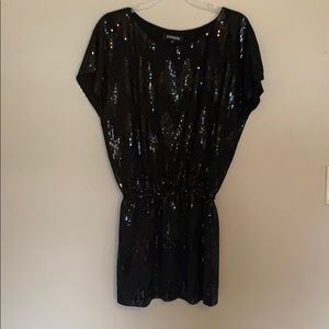 Black sequined Express dress